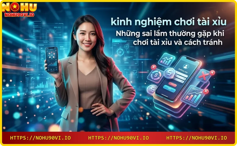 Bàn tay xáo trộn chip casino tượng trưng cho sai lầm khi chơi tài xỉu không có chiến thuật