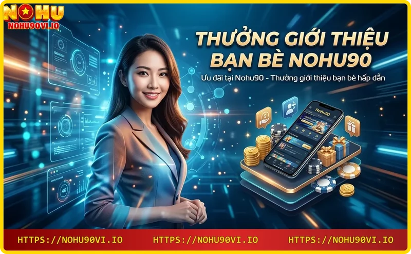 Chương trình thưởng giới thiệu bạn bè Nohu90 – Hoa hồng hấp dẫn